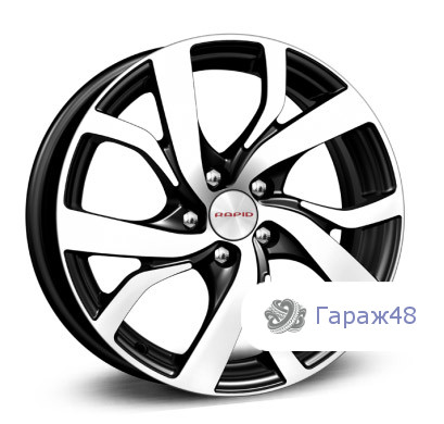 K&amp;K KC607 R15 / 6J PCD 5x100 ET 38 ЦО 57.1 Литые Черный с полированной лицевой поверхностью