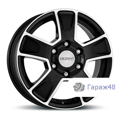 Dezent Van R16 / 6.5J PCD 5x120 ET 51 ЦО 65.1 Литые Черный с полированной лицевой поверхностью