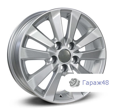 Replica TO16 R16 / 6.5J PCD 5x114.3 ET 45 ЦО 60.1 Литые Серебристый