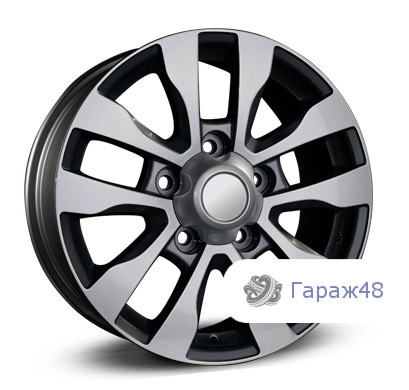 Replica TO73 R18 / 8.5J PCD 5x150 ET 60 ЦО 110.5 Литые Черный матовый с полированной лицевой поверхностью