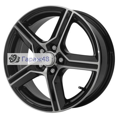 Skad Draiv R17 / 6.5J PCD 5x108 ET 50 ЦО 63.4 Литые Черный глянцевый с полированной лицевой поверхностью