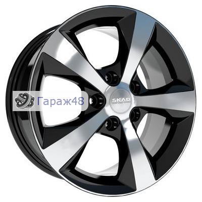 Skad Kioln R16 / 7J PCD 5x112 ET 45 ЦО 57.1 Литые Черный глянцевый с полированной лицевой поверхностью