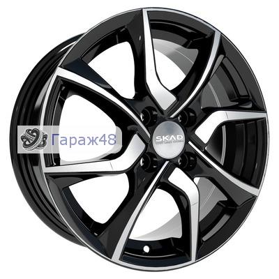 Skad Tulon R15 / 6J PCD 4x100 ET 45 ЦО 67.1 Литые Черный глянцевый с полированной лицевой поверхностью