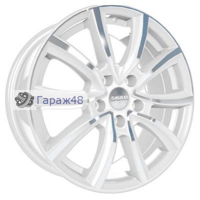 Skad Ontario R17 / 7J PCD 5x100 ET 48 ЦО 56.1 Литые Белый глянцевый с полированной лицевой поверхностью