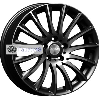 Skad Valencia R18 / 7J PCD 5x114.3 ET 35 ЦО 67.1 Литые Черный глянцевый с полированной лицевой поверхностью